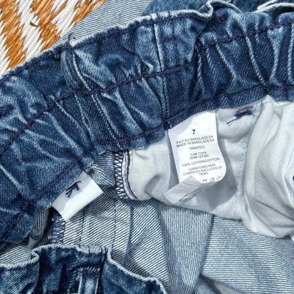 Garage Paper Bag Denim Shorts - Picture 4 of 4